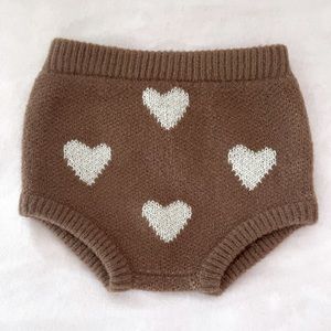 Rylee & Cru Knit Heart Bloomers 6-12